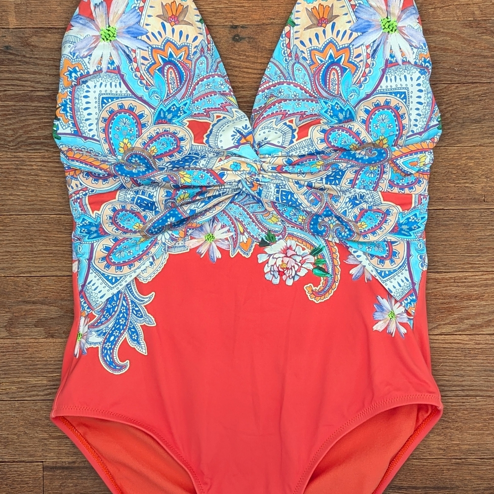 Johnny Was Coral Knit Top